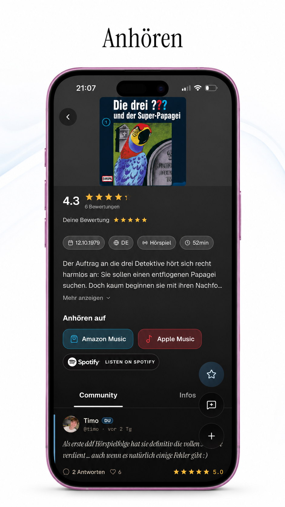 App-Vorschau: Anhören
