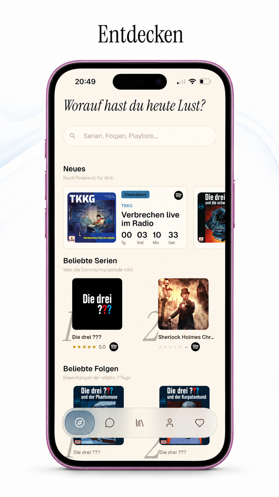 App-Vorschau: Entdecken