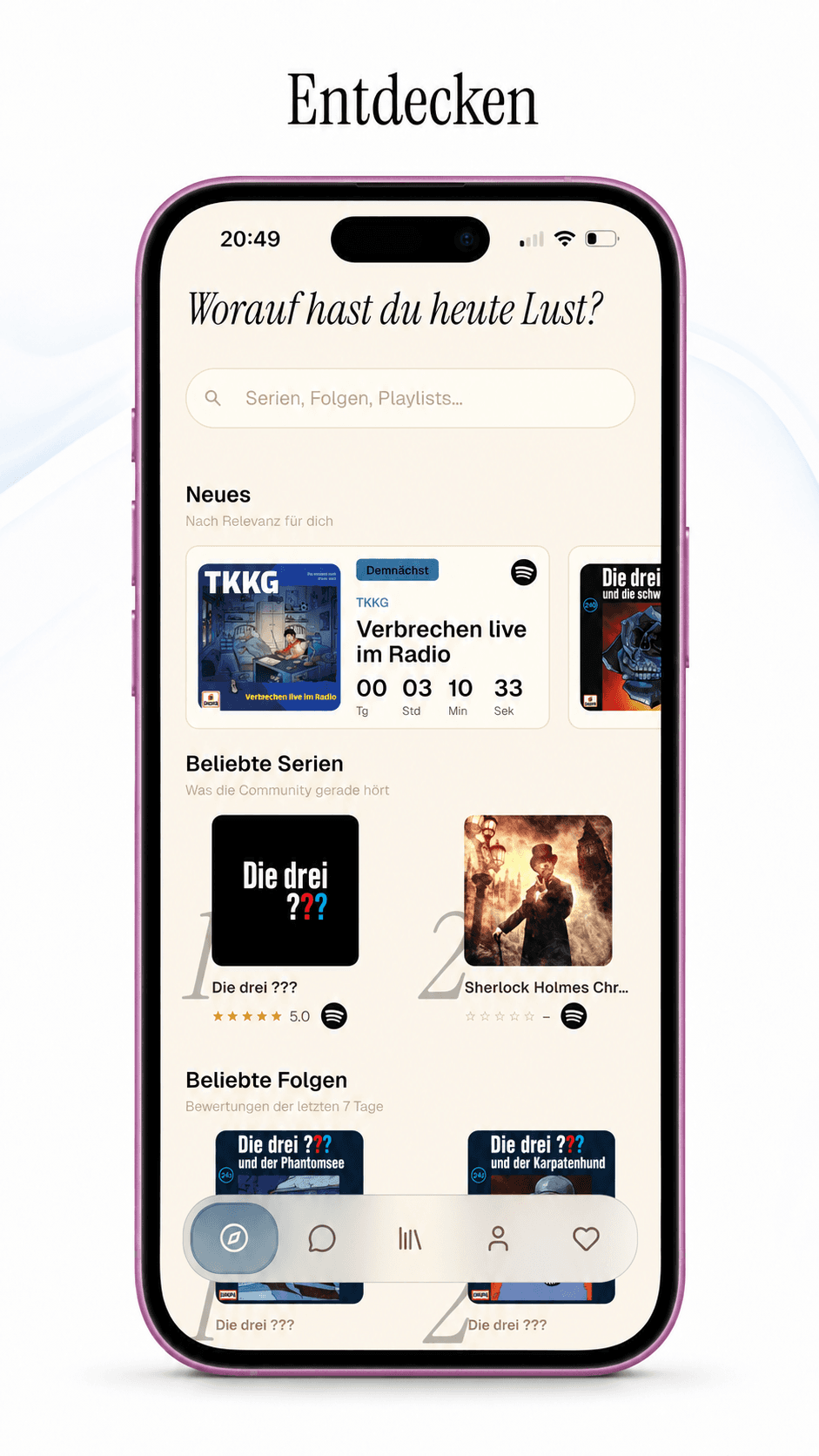 App-Vorschau: Entdecken
